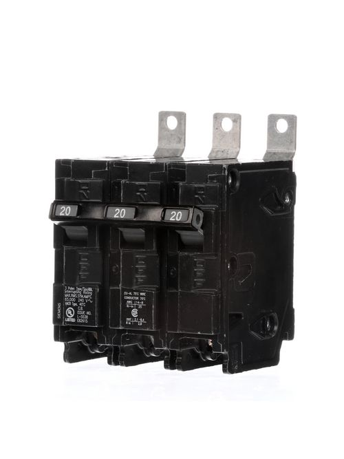 Siemens Industry B320HH 3-Pole 20 Amp 240 VAC 65 kA Bolt-On Molded Case Circuit Breaker Siemens Industry B320HH 3-Pole 20 Amp 240 VAC 65 kA Bolt-On Molded Case Circuit Breaker