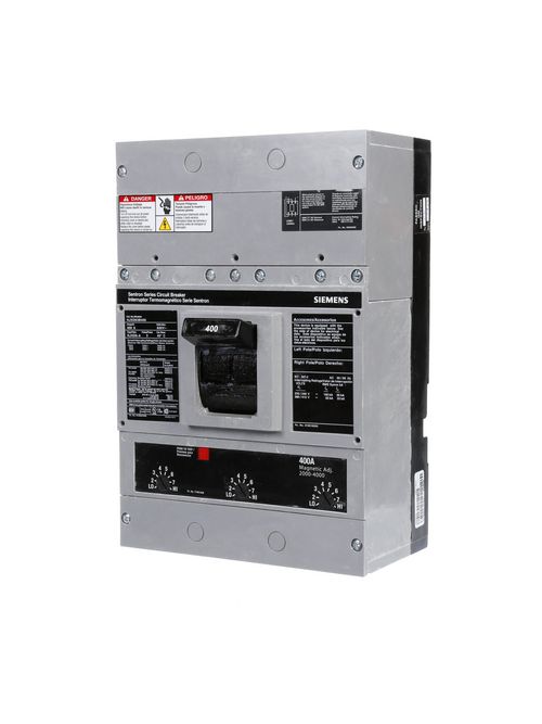 Siemens Industry HJXD63B400 3-Pole 400 Amp 600 Volt 35 kA Molded Case Circuit Breaker Siemens Industry HJXD63B400 3-Pole 400 Amp 600 Volt 35 kA Molded Case Circuit Breaker