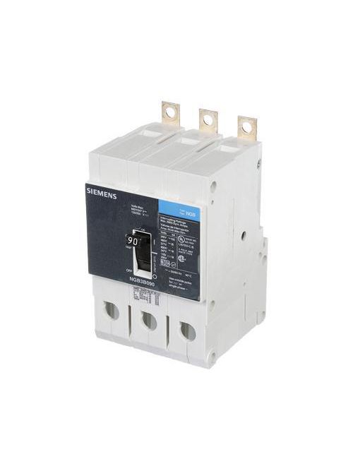 Siemens Industry NGB3B090B 3-Pole 600 Star/347 VAC 90 Amp 14 kA Panelboard Mount Molded Case Circuit Breaker Siemens Industry NGB3B090B 3-Pole 600 Star/347 VAC 90 Amp 14 kA Panelboard Mount Molded Case Circuit Breaker