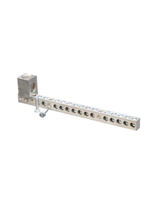 Siemens Industry ECGB142 14 to 4 AWG Copper/Aluminum 14-Position Load Center Ground Bar Kit Siemens Industry ECGB142 14 to 4 AWG Copper/Aluminum 14-Position Load Center Ground Bar Kit