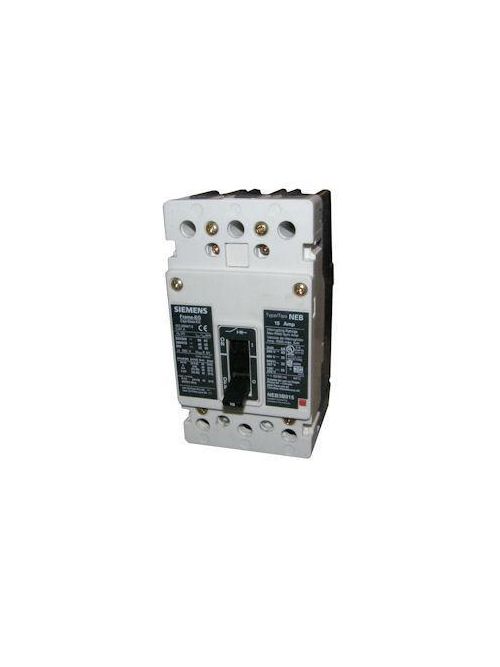 Siemens Industry NEB3B020B 3-Pole 480 VAC 20 Amp 35 kA Panelboard Mount Thermal Magnetic Molded Case Circuit Breaker Siemens Industry NEB3B020B 3-Pole 480 VAC 20 Amp 35 kA Panelboard Mount Thermal Magnetic Molded Case Circuit Breaker