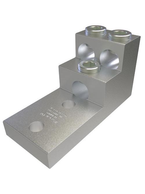 ILSCO PB3-600-2N 1/2 Inch Stud Electrotinned Aluminum Alloy Chamfered Wire Entry Panelboard Lug ILSCO PB3-600-2N 1/2 Inch Stud Electrotinned Aluminum Alloy Chamfered Wire Entry Panelboard Lug