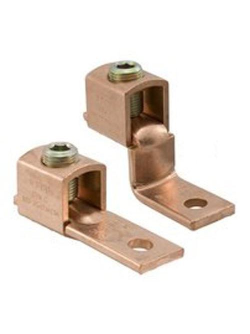 ILSCO SLS-400 1/0 AWG to 500 MCM 3/8 Inch Stud Copper 1-Conductor 1-Hole V-Bottom Collar Mechanical Lug ILSCO SLS-400 1/0 AWG to 500 MCM 3/8 Inch Stud Copper 1-Conductor 1-Hole V-Bottom Collar Mechanical Lug