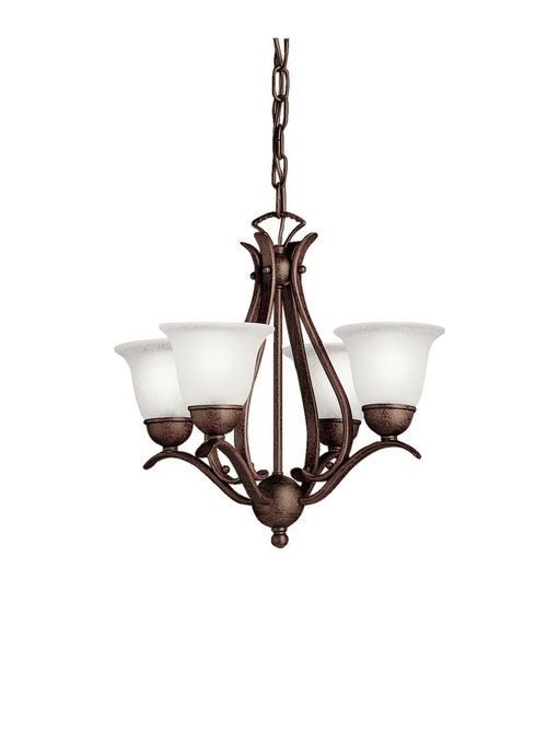 Product image for Kichler 2019TZ Dover™ 4 Light Mini Chandelier Tannery Bronze™