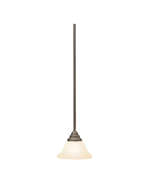 Product image for Kichler 3476OZ Telford™ 1 Light Mini Pendant Olde Bronze®