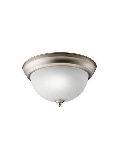 Product image for Kichler 10835NI 1 Light Fluorescent Flush Mount - Brushed Nickel