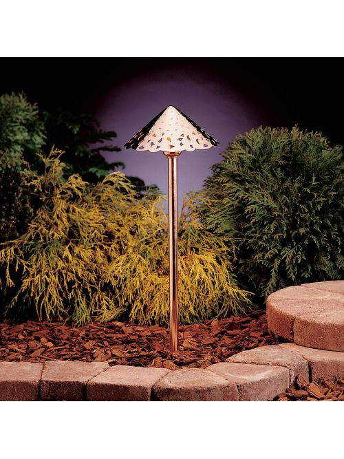 Product image for Kichler 15843CO LED Hammered Roof Path