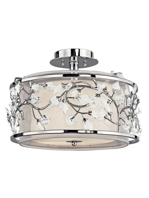 Product image for Kichler 42306CH Semi Flush 3Lt