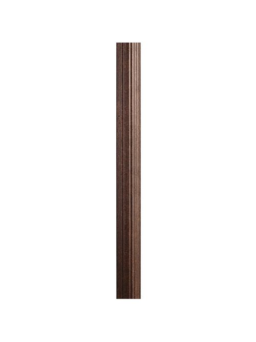 Product image for Kichler 9595AGZ 3" x 84" Direct Burial Fluted Post Aged Bronze