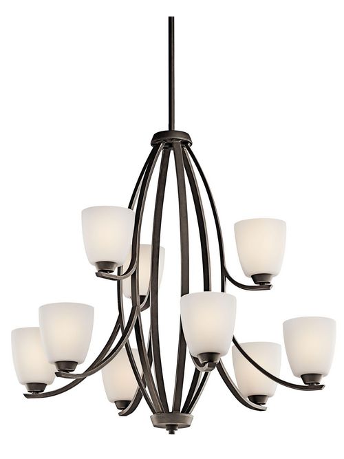 Product image for Kichler 42559OZ Granby™ 9 Light Chandelier Olde Bronze®