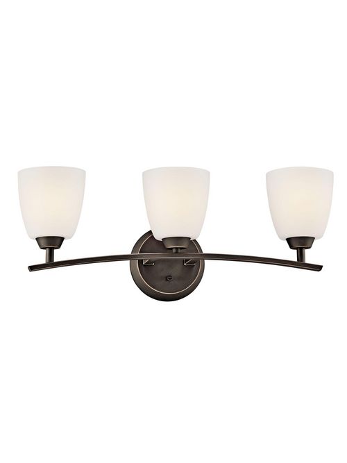 Product image for Kichler 45360OZ Granby™ 3 Light Vanity Light Olde Bronze®