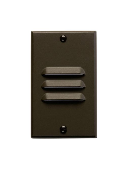 Product image for Kichler 12606AZ LED STEP LIGHT VERTICAL LOUVER