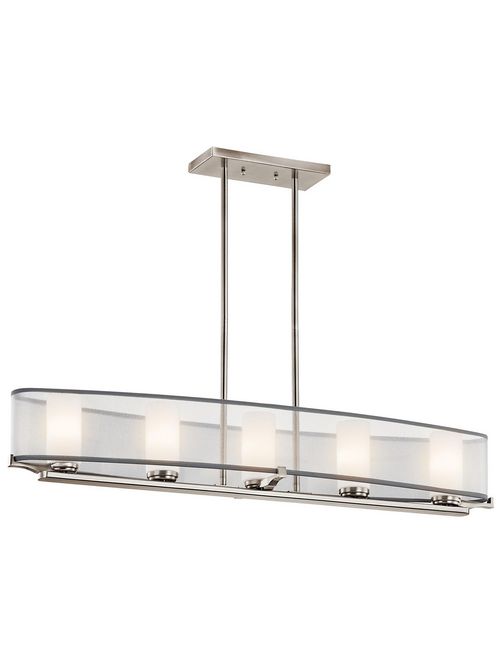 Product image for Kichler 42920CLP Linear Chandelier 5Lt