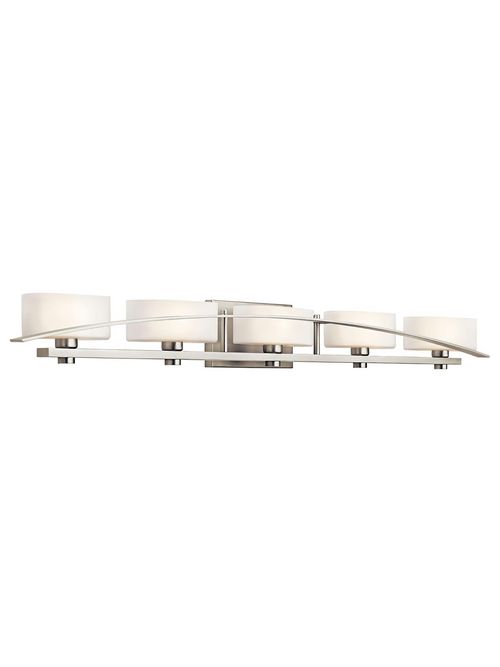 Product image for Kichler 45319NI Suspension 5 Light Vanity Light Brushed Nickel