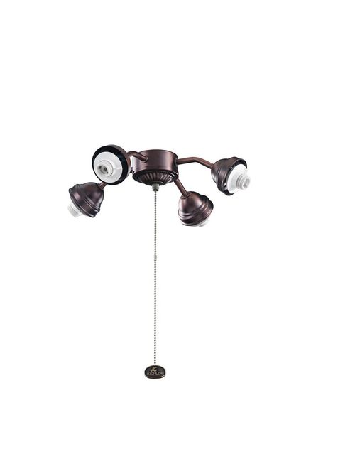 Product image for Kichler 350102OBB 4 Light Bent Arm Fit