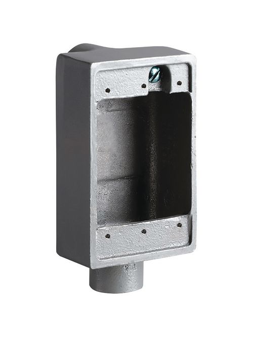 Hubbell Electrical Systems FSLB-2 3/4 Inch Aluminum Shallow Feed-Through Cast Device Box Hubbell Electrical Systems FSLB-2 3/4 Inch Aluminum Shallow Feed-Through Cast Device Box