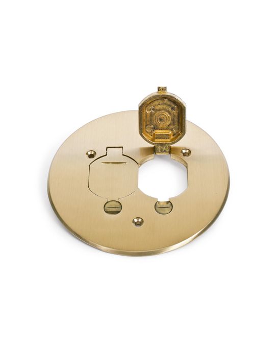 LEW TCP-2-LR BRS, RND FLIP LID TILE LEW TCP-2-LR BRS, RND FLIP LID TILE