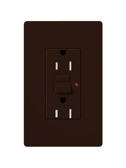 Product image for LUT CAR-15-GFTR-BR CA 15A GFCI TAMP