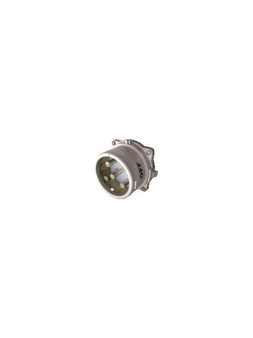 Product image for Meltric 37-28043 DS200 Inlet, Metal, Zamak, Metal, Size 6, Type 3R, 3P+G, 200A, 480 VAC, 60 Hz