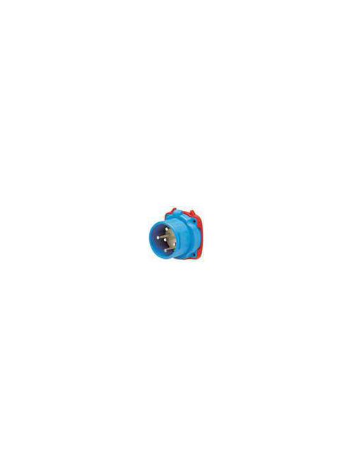 Product image for Meltric 33-68047 DS60 Inlet, Poly, Blue, Size 4, Type 3R, 3P+N+G, 60A, 277/480 VAC, 60 Hz