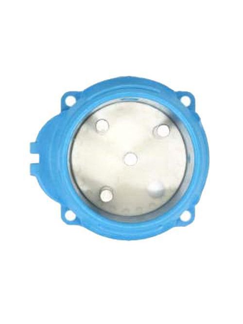 Product image for Meltric 63-38073 DSN30 Inlet, Poly, Blue, Size 2, Type 4X & IP69, 3P+G, 30A, 250 VAC, 60 Hz