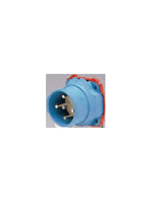 Product image for Meltric 63-18075 DSN20 Inlet, Poly, Blue, Size 1, Type 4X & IP69, 1P+N+G, 20A, 125 VAC, 60 Hz