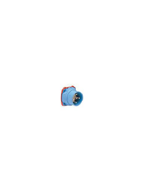 Product image for Meltric 63-68072 DSN60 Inlet, Poly, Blue, Size 3, Type 4X & IP69, 2P+G, 60A, 250 VAC, 60 Hz