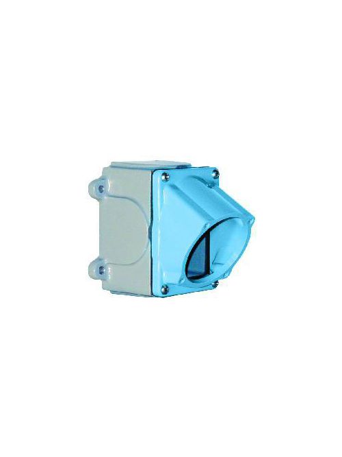 Product image for Meltric 61-3A053-080-1 Junction Box, Angled, Application: DSN30 Plug/Receptacle, Material: Metal Box, Nylon Angle, Cable Entry: 1.00IN NPT, Size: 4.40 X 4.57IN