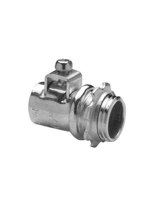 Crouse-Hinds Series ACB150 1-1/2 Inch Steel FMC Straight AC/MC Connector Crouse-Hinds Series ACB150 1-1/2 Inch Steel FMC Straight AC/MC Connector