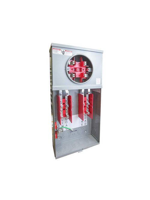 Milbank 10093 114TB 600 Volt 100 Amp 4-Terminal 1-Phase Ring Type with Bypass Safety Socket Milbank 10093 114TB 600 Volt 100 Amp 4-Terminal 1-Phase Ring Type with Bypass Safety Socket