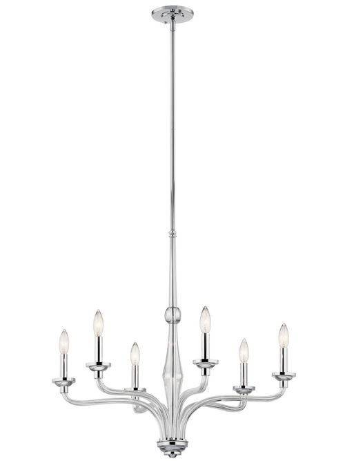 Product image for Kichler 43808CH Chandelier 6Lt