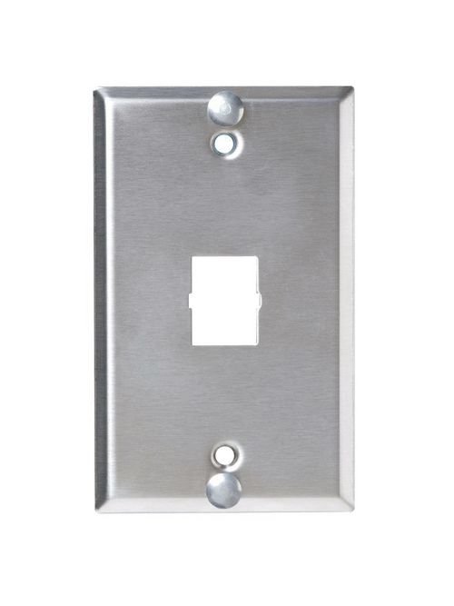 Product image for Pass & Seymour WMPP-SS Stainless Steel Wall Mounting Data Communication Phone Plate