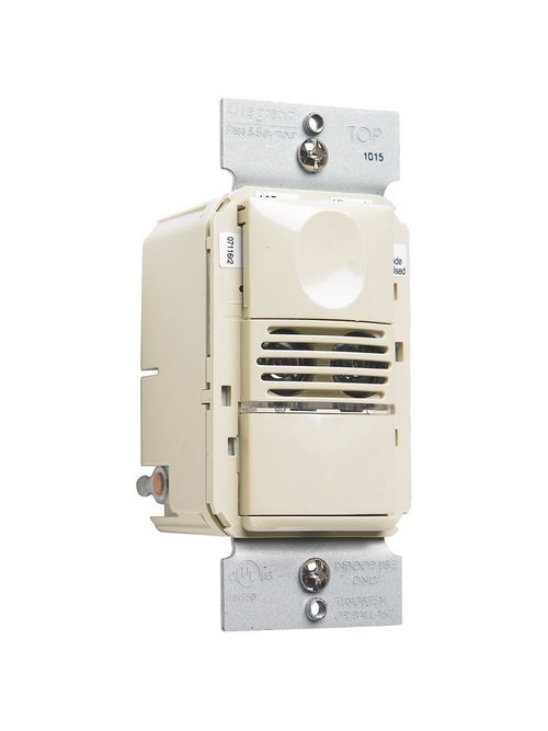 Product image for Pass & Seymour WDT100-I Dual Technology Wall Switch Sensor, 1050 Sq.Ft. Coverage, 120/230/277 Vac, 50/60 Hz, Ivory