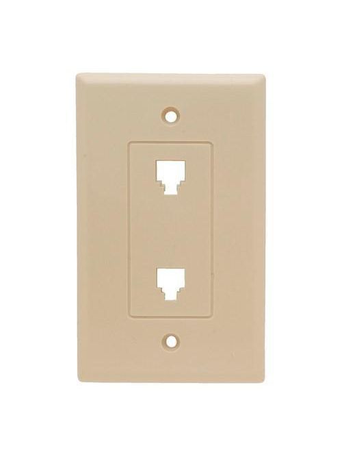 On-Q 26TE24I 1-Gang Ivory High Impact Thermoplastic Data Communication Wallplate On-Q 26TE24I 1-Gang Ivory High Impact Thermoplastic Data Communication Wallplate