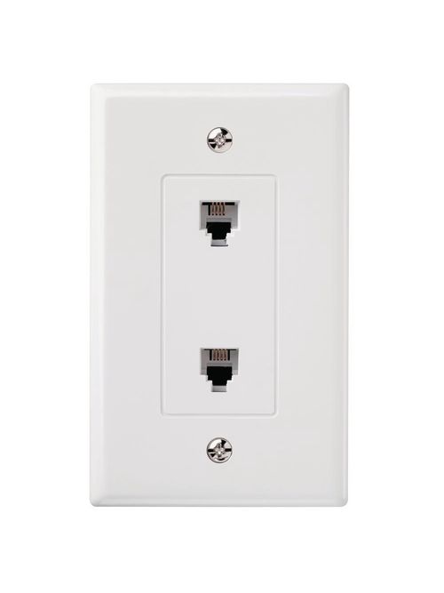 On-Q 26TE24W 1-Gang White Almond High Impact Thermoplastic Data Communication Wallplate On-Q 26TE24W 1-Gang White Almond High Impact Thermoplastic Data Communication Wallplate