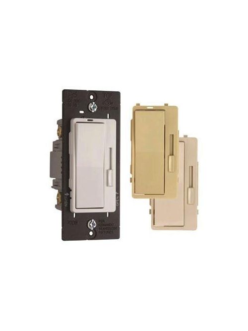 Product image for Pass & Seymour H-703PTC 700 W 120 Volt 1-Pole 3-Way Ivory/White/Light Almond Incandescent Slide with Preset On/Off Dimmer