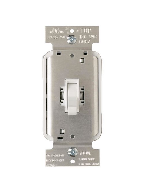 Product image for Pass & Seymour T603-W Toggle Dimmer 600Watt 3Wire, White