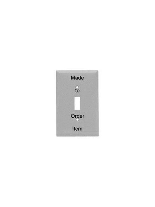 Product image for Pass & Seymour SSN11 1-Gang 1-Toggle Switch Smooth Brushed Stainless Steel Narrow Wallplate
