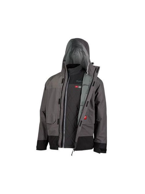 Product image for Milwaukee 203RN-21XL M12™ Heated AXIS™ Layering System with HYDROBREAK™ Rainshell Kit XL (Gray)