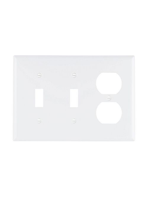 Product image for EWD 5158W-BOX Wallplate 3G 2Toggle/