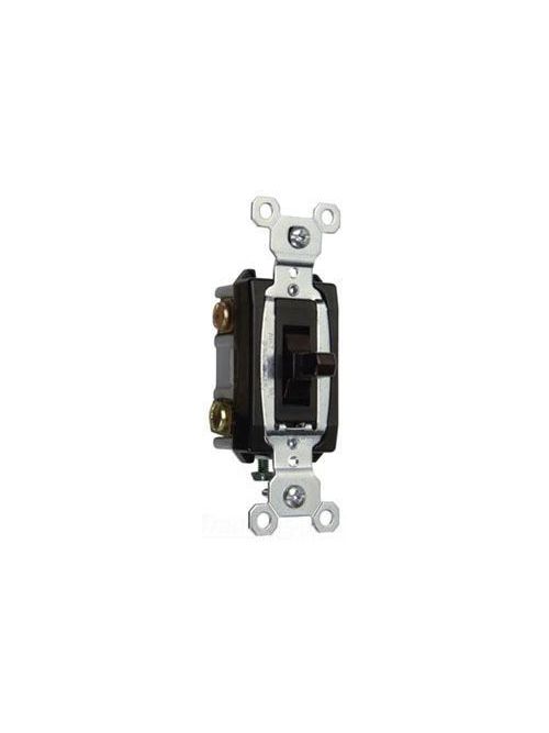 Product image for Pass & Seymour 1081 1.3 x 3.28 Inch 24 Volt 3 Amp White Heavy Duty Momentary Contact Toggle Switch
