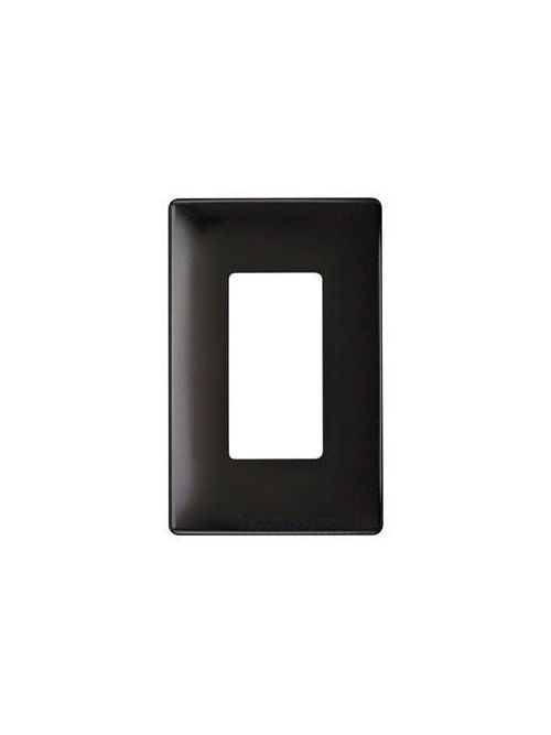 Product image for Pass & Seymour SWP26 1-Gang Brown Polycarbonate 1-Decorator Screwless Wallplate