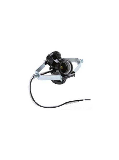 Product image for Pass & Seymour 341-DU4 250 Volt 660 W Black Porcelain Medium Base Incandescent Lampholder Socket Extension/Cluster