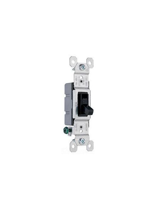 Product image for Pass & Seymour 660 15 Amp 120 VAC 1-Pole Brown Thermoplastic Screw Mounting Non-Grounding Toggle Switch