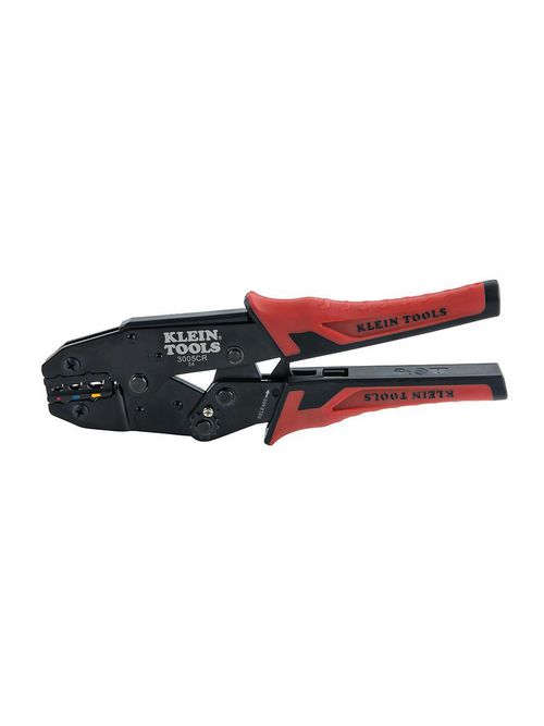 Klein 3005CR Ratcheting Crimper, 1022 AWG Insulated Terminals