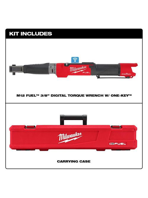 Milwaukee 246520 M12 FUEL™ 3/8 in. Digital Torque Wrench with ONEKEY