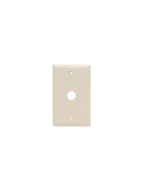 Product image for Pass & Seymour SP60LA 1-Gang 1-Telephone/Cable Outlet Light Almond Smooth Thermoset Plastic Standard Communication Wallplate