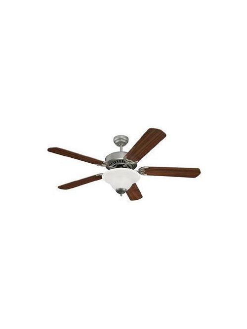 Product image for Sea Gull Lighting 15160B-255 2-Lamp 52 Inch 179 RPM 4224.25 CFM 56.3 W Brushed Pewter Teak Walnut 5-Blade Ceiling Fan