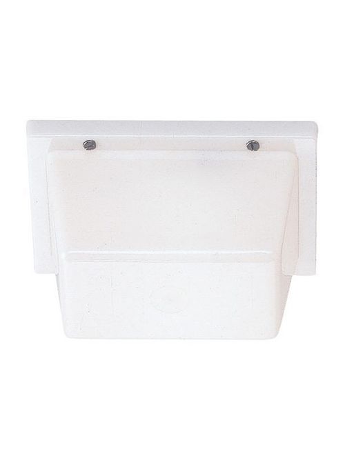 Product image for 1 Light Wall/Ceiling Mount - White Plastic