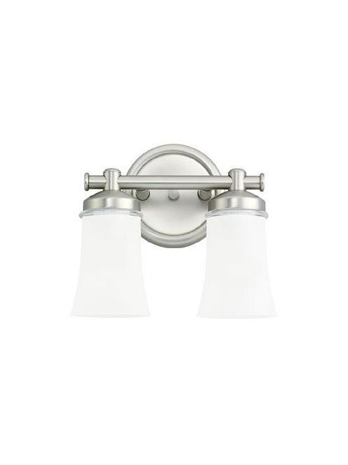 Product image for Sea Gull Lighting 44483-965 2-Lamp 8/13.5/100 W 120 Volt Antique Brushed Nickel Medium A19 Wall/Bath Mount Light Fixture